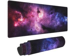 Galaxy Print Large Mouse Pad 31.5 X 11.8in Long Extended Non Slip Rubber Multipurpose Work Game Office