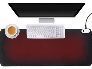 Mymyth Heated Desk Pad for Hand or Foot Warmer - 8-Heating Levels Black