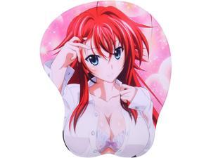 High School DxD - Rias Anime Mouse Pads with Wrist Rest Gaming 3D Mousepads 2Way Skin (MP048)