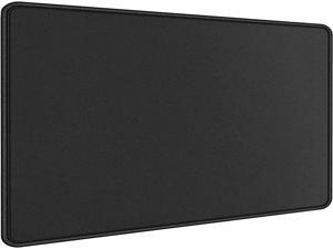 Gaming Mouse Pad Large Mouse Pad Size 27.5x11.8 Thickness 0.12 inches Premium-Textured Non-Slip & Waterproof Computer Mousepad with Stitched Edges for Gaming Office & Home-70x30 Black