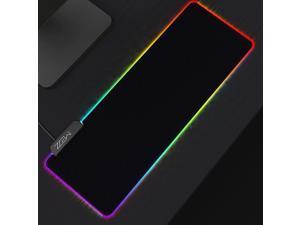 Waterproof Non-Slip Rubber Base Large RGB Gaming Mouse Pad 14 Multilight Modes Oversize Glowing Led Mouse Pad Computer Keyboard Pad Mat 31.5X11.8IN 