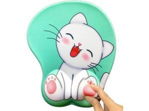 Computer Gaming Mousepad Cute Elephant Sunflower Wrist Rest Mouse Pads Matching A Cute Coaster for Laptop Office Work Women Men Kids Ergonomic Mouse Pad with Wrist Support Gel 