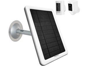 5V 4.5W Output Super Fast Charging 3.5mm Plug to Device Ring Solar Panel Charger 1Pack-White Solar Panel for Ring Stick Up Cam 2nd & 3rd Gen Ring Spotlight Cam Battery 