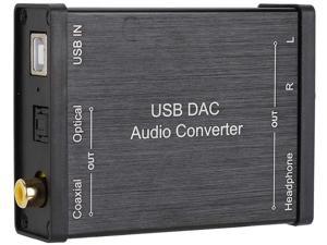 ASHATA USB DAC Audio Converter,GV-023 Digital to Analog DAC Audio Converter USB Audio Sound Card for Windows 10/8.1/8 /7 /Windows Vista/XP/for Mac OS X/ Windows2000