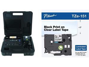High-Resolution Split-Back Tapes 14 Fonts PTD600VP Brother P-touch Black Case PC-Connectable Label Maker with Full Color Graphical Display 