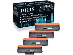 4 Black MLTD111S Toner Cartridge Replacement for Samsung Xpress M2020 M2020 M2022 M2022W M2070 M2070F M2070FW M2070W PrinterSold by TopInk