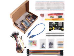 Precision Potentiometer,Resistor for Arduino Raspberry Pi STM32 RuiiGuu Electronics Component Basic Kit w/Power Supply Module Jumper Wire 830 Tie-Points Breadboard 