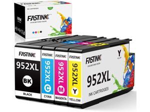 FASTINK 952XL Ink Cartridgeswith Updated Chip Replacement 952XL Ink Cartridges Combo Pack Works with HP OfficeJet Pro 8710 7740 8210 8715 8720 8702 8725 Printers Ink Cartridges4 Pack