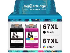 67XL Ink Cartridge Black Color Combo Pack Replacement Ink 67 67XL for DeskJet 2700e 2700 2755 2755e 4155 4155e 4100 Envy 6000 6400 6500 6055e 6052 6455e 6075 Printer 67 Ink 67XL Ink