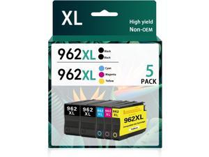 962XL Ink Cartridges Combo Pack 5Pack 2Black1Cyan1Magenta1Yellow LOMENTI Compatible 962XL 962 Ink Cartridges Replacement OfficeJet 9010 9014 9015 9016 9018 9019 9020 9022 9025 Printer