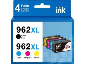 962XL Ink cartridges Remanufactured Replacement 962 hp962 hp962xl Officejet Pro 9010 9025 9015 9018 9020 9019 9012 9022 PrinterBlack Cyan Magenta Yellow 4Pack