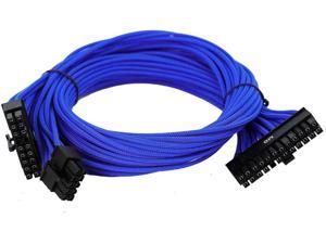 EVGA Light Blue 750-850 G2/P2/T2 Power Supply Cable Set, Individually Sleeved (100-G2-08LL-B9)