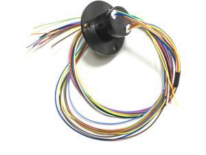 Taidacent 3 Wires 10A Electrical Slip Ring Rotary Electrical Contact 600VDC/AC 