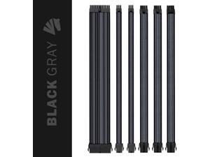 Asiahorse Customization Mod Sleeve Extension Power Supply Cable Kit 18AWG ATX/EPS/8-pin PCI-E/6-pin PCI-E (Black Mix) Asiahorse Customization Mod Sleeve Extension Power Supply Cable Kit 18AWG ATX/EPS/8-pin PCI-E/6-pin PCI-E (Black Mix)