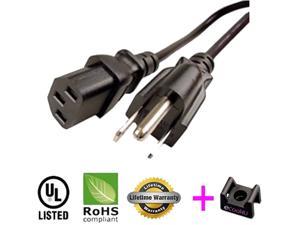 AC Power Cord Cable For SAMSUNG LN40A530P1F LN40A540P2F LN40A550P1F LN40A550P3F  12ft