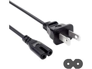 UL Figure 8 2 Prong Power Cord for Samsung 24" 32" 40" 43" 48" 49" 50" 55" 60" 65" 75" inch LCD HD Smart 4K Curved TV AC Power Cord IEC C7 Extension Cable Replacement UL Figure 8 2 Prong Power Cord for Samsung 24" 32" 40" 43" 48" 49" 50" 55" 60" 65" 75" inch LCD HD Smart 4K Curved TV AC Power Cord IEC C7 Extension Cable Replacement