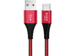 iPhone Charger 5Pack-3/6/10FT Durable High Speed Nylon Braided USB Fast Charging&Syncing Cord Compatible iPhone Xs MAX XR 8 8 Plus 7 7 Plus 6s 6s Plus More KRISLOG MFi Certified Lightning Cable 
