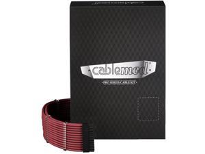 CableMod C-Series Pro ModMesh Sleeved Cable Kit for Corsair RM Black Label/RMi/RMX (Blood Red)