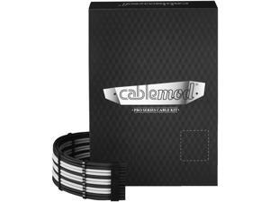 CableMod C-Series Pro ModMesh Sleeved Cable Kit for Corsair RM Black Label/RMi/RMX (Black + White)