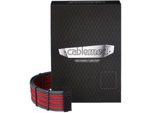 CableMod E-Series Pro ModMesh Sleeved Cable Kit for EVGA G5 / G3 / G2 / P2 / T2 (Carbon + Red)
