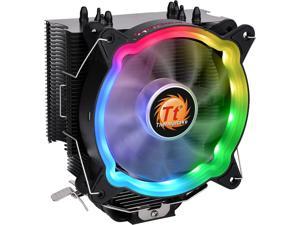 Thermaltake UX200 5V Motherboard ARGB Sync 16.8 Million Colors 15 Addressable LED Intel/AMD Universal Socket Hydraulic Bearing 130W CPU Cooler CL-P065-AL12SW-A