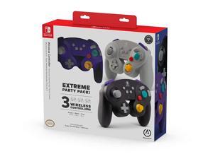 PowerA Extreme Party Pack! Wireless Controller for Nintendo Switch - GameCube Style: 3 Pack - Nintendo Switch PowerA Extreme Party Pack! Wireless Controller for Nintendo Switch - GameCube Style: 3 Pack - Nintendo Switch