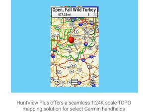 Garmin Huntview Plus, Preloaded microSD Cards With Hunting Management Units for Garmin Handheld GPS Devices, Illinois