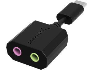 Sabrent USB Type-C External Stereo Sound Adapter for Windows and Mac. Plug and Play No Drivers Needed. (AU-MMSC) Sabrent USB Type-C External Stereo Sound Adapter for Windows and Mac. Plug and Play No Drivers Needed. (AU-MMSC)
