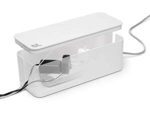 Bluelounge CableBox Cable and Cord Management System - (White) - Pack of 2 Bluelounge CableBox Cable and Cord Management System - (White) - Pack of 2