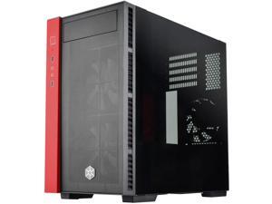SilverStone Technology RL08BR-RGB Black and Red Micro-ATX Case with Tempered Glass Side Panel and 2 x120mm RGB Fans SilverStone Technology RL08BR-RGB Black and Red Micro-ATX Case with Tempered Glass Side Panel and 2 x120mm RGB Fans