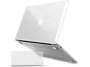 Macbook Air 11 Inch Case Model A1370 A1465, Soft Touch Plastic Hard Shell Case Bundle With Keyboard Cover For Apple Laptop Mac Air 11, Crystal Clear, A11cycl+1