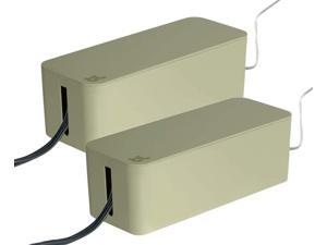 Bluelounge CableBox Cable and Cord Management System - (Light Sage) - Pack of 2 Bluelounge CableBox Cable and Cord Management System - (Light Sage) - Pack of 2