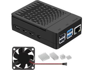 DIGISHUO 9 in 1 Complete Starter Kit Raspberry Pi 3 Model B Module&Two  Cases&HDMI Cable&32G SD Card&Heatsink Kit&P Fan