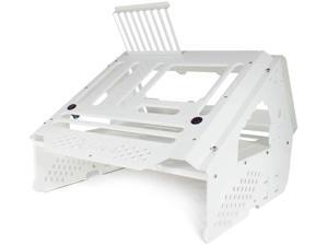 PrimoChill's Praxis Wetbench Powdercoated Steel Modular Open Air Computer Test Bench for Watercooling or Air Cooled Components(White with White Accents) - White w/White Accents PrimoChill's Praxis Wetbench Powdercoated Steel Modular Open Air Computer Test Bench for Watercooling or Air Cooled Components(White with White Accents) - White w/White Accents