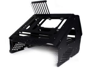 PrimoChill's Praxis Wetbench Powdercoated Steel Modular Open Air Computer Test Bench for Watercooling or Air Cooled Components (Black with Black Accents) - Black w/Black Accents PrimoChill's Praxis Wetbench Powdercoated Steel Modular Open Air Computer Test Bench for Watercooling or Air Cooled Components (Black with Black Accents) - Black w/Black Accents