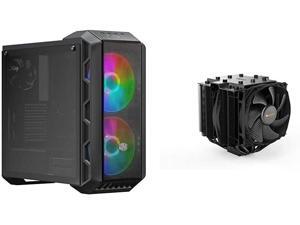Cooler Master MasterCase H500 ARGB Airflow ATX Mid-Tower & be Quiet! Dark Rock Pro 4, BK022, 250W TDP, CPU Cooler Cooler Master MasterCase H500 ARGB Airflow ATX Mid-Tower & be Quiet! Dark Rock Pro 4, BK022, 250W TDP, CPU Cooler