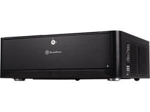 SilverStone Technology HTPC Case with Aluminum Front Panel Micro-ATX, 2X Hot-Swap Drive Bays, 3x120mm Golf Bladed Fan, USB 3.0 X2 in Black GD06B-USA SilverStone Technology HTPC Case with Aluminum Front Panel Micro-ATX, 2X Hot-Swap Drive Bays, 3x120mm Golf Bladed Fan, USB 3.0 X2 in Black GD06B-USA