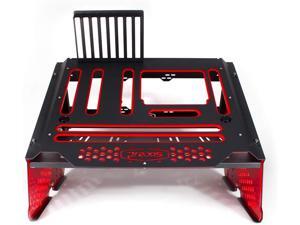 PrimoChill's Praxis Wetbench Powdercoated Steel Modular Open Air Computer Test Bench for Watercooling or Air Cooled Components (Black with Solid Red Accents) - Black w/Solid Red Accents PrimoChill's Praxis Wetbench Powdercoated Steel Modular Open Air Computer Test Bench for Watercooling or Air Cooled Components (Black with Solid Red Accents) - Black w/Solid Red Accents
