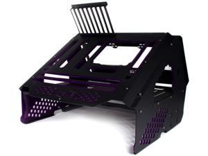PrimoChill's Praxis Wetbench Powdercoated Steel Modular Open Air Computer Test Bench for Watercooling or Air Cooled Components (Black with Purple Accents) - Black w/Solid Purple Accents PrimoChill's Praxis Wetbench Powdercoated Steel Modular Open Air Computer Test Bench for Watercooling or Air Cooled Components (Black with Purple Accents) - Black w/Solid Purple Accents