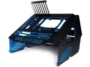 PrimoChill's Praxis Wetbench Powdercoated Steel Modular Open Air Computer Test Bench for Watercooling or Air Cooled Components (Black with Solid Blue Accents) - Black w/Solid Light Blue Accents PrimoChill's Praxis Wetbench Powdercoated Steel Modular Open Air Computer Test Bench for Watercooling or Air Cooled Components (Black with Solid Blue Accents) - Black w/Solid Light Blue Accents
