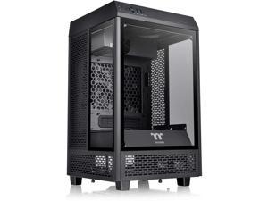 Thermaltake Tower 100 Black Edition Tempered Glass Type-C (USB 3.1 Gen 2) Mini Tower Computer Chassis Supports Mini-ITX CA-1R3-00S1WN-00