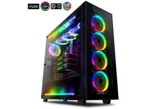 anidees AI Crystal XL RGB V3 Full Tower Tempered Glass PC Case (System is not Included,Water-Cooling Ready , Includes 5 x 120 RGB Fans, 2 x LED Strips - Black AI-CL-XL-AR3 (Case ONLY) anidees AI Crystal XL RGB V3 Full Tower Tempered Glass PC Case (System is not Included,Water-Cooling Ready , Includes 5 x 120 RGB Fans, 2 x LED Strips - Black AI-CL-XL-AR3 (Case ONLY)