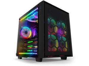 Anidees AI Crystal Cube Mesh Front Panel AR V3 Dual Chamber Tempered Glass EATX / ATX PC Gaming Case w/ 5 RGB PWM Fans / 2 LED Strips - Black AI-CL-Cube-MAR3 Anidees AI Crystal Cube Mesh Front Panel AR V3 Dual Chamber Tempered Glass EATX / ATX PC Gaming Case w/ 5 RGB PWM Fans / 2 LED Strips - Black AI-CL-Cube-MAR3