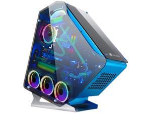 Gaming Computer PC Case For Desktop Computer PC Desktop case, computer water-cooled case, desktop high-end glass case, double-sided transparent game case, back line large board case, silent game main