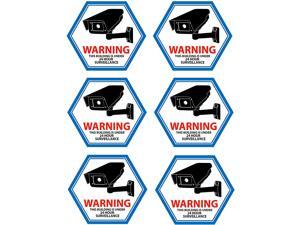 Mandala Craft Security Camera Decal Warning Window Stickers, CCTV Video Surveillance Recording Signs from Vinyl for Indoors, Outdoors; Back Adhesive Blue Mandala Craft Security Camera Decal Warning Window Stickers, CCTV Video Surveillance Recording Signs from Vinyl for Indoors, Outdoors; Back Adhesive Blue