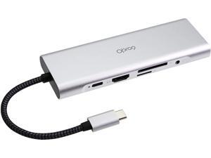 USB-C Hub, Opro9 9-in-1 Type-C Hub with 3 USB 3.0 Ports, 4K HDMI, USB-C Power Delivery, SD/TF Card Reader, 3.5mm Audio Jack & Ethernet, Portable for Mac Pro and Other Type-C Laptops (Gray) USB-C Hub, Opro9 9-in-1 Type-C Hub with 3 USB 3.0 Ports, 4K HDMI, USB-C Power Delivery, SD/TF Card Reader, 3.5mm Audio Jack & Ethernet, Portable for Mac Pro and Other Type-C Laptops (Gray)