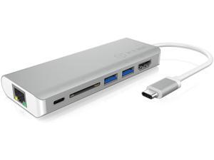 ICY BOX USB Type-C Notebook/Laptop Docking Station with Six Additional Interfaces. (HDMI, Gigabit Ethernet LAN, SD Card Reader, USB Type-C with Power Delivery (PD Function) and 2X USB Ports) ICY BOX USB Type-C Notebook/Laptop Docking Station with Six Additional Interfaces. (HDMI, Gigabit Ethernet LAN, SD Card Reader, USB Type-C with Power Delivery (PD Function) and 2X USB Ports)
