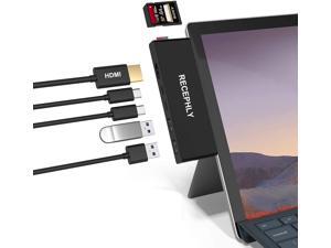 Surface Pro 7 Docking Station, Surface Pro 7 Dock USB C Hub with 4K HDMI, 2X USB 3.0 Ports(5Gb), 2X USB C PD Charging, SD/TF Card Reader Combo for Microsoft Surface Pro 7 Accessories Surface Pro 7 Docking Station, Surface Pro 7 Dock USB C Hub with 4K HDMI, 2X USB 3.0 Ports(5Gb), 2X USB C PD Charging, SD/TF Card Reader Combo for Microsoft Surface Pro 7 Accessories