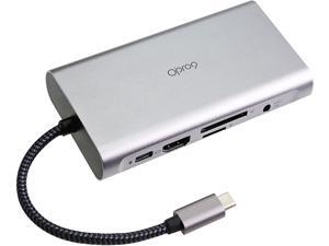 USB C Hub, Opro9 10-in-1 Type C Hub with 3 USB 3.0 Port ,4K HDMI, VGA, USB-C Power Delivery, Ethernet Portable, SD/TF Card Reader and 3.5mm Audio Jack for Mac Pro and Other Type C Laptops (Gray) USB C Hub, Opro9 10-in-1 Type C Hub with 3 USB 3.0 Port ,4K HDMI, VGA, USB-C Power Delivery, Ethernet Portable, SD/TF Card Reader and 3.5mm Audio Jack for Mac Pro and Other Type C Laptops (Gray)