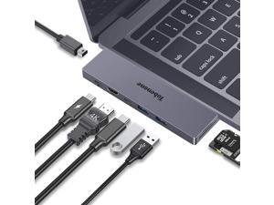 USB C Dual Monitor Dock for MacBook Pro/Air, 8-in-2 USB C Adapter for Dual Display with 4K MiniDP and HDMI, USB 3.0, PD Charging, USB-C and MicroSD/SD 4.0 Card Slot USB C Dual Monitor Dock for MacBook Pro/Air, 8-in-2 USB C Adapter for Dual Display with 4K MiniDP and HDMI, USB 3.0, PD Charging, USB-C and MicroSD/SD 4.0 Card Slot